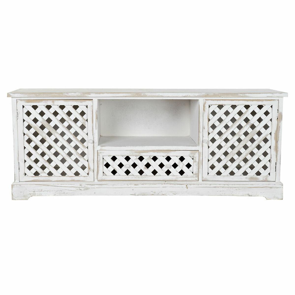 Mueble de TV DKD Home Decor Blanco 140 x 40 x 54 cm Abeto