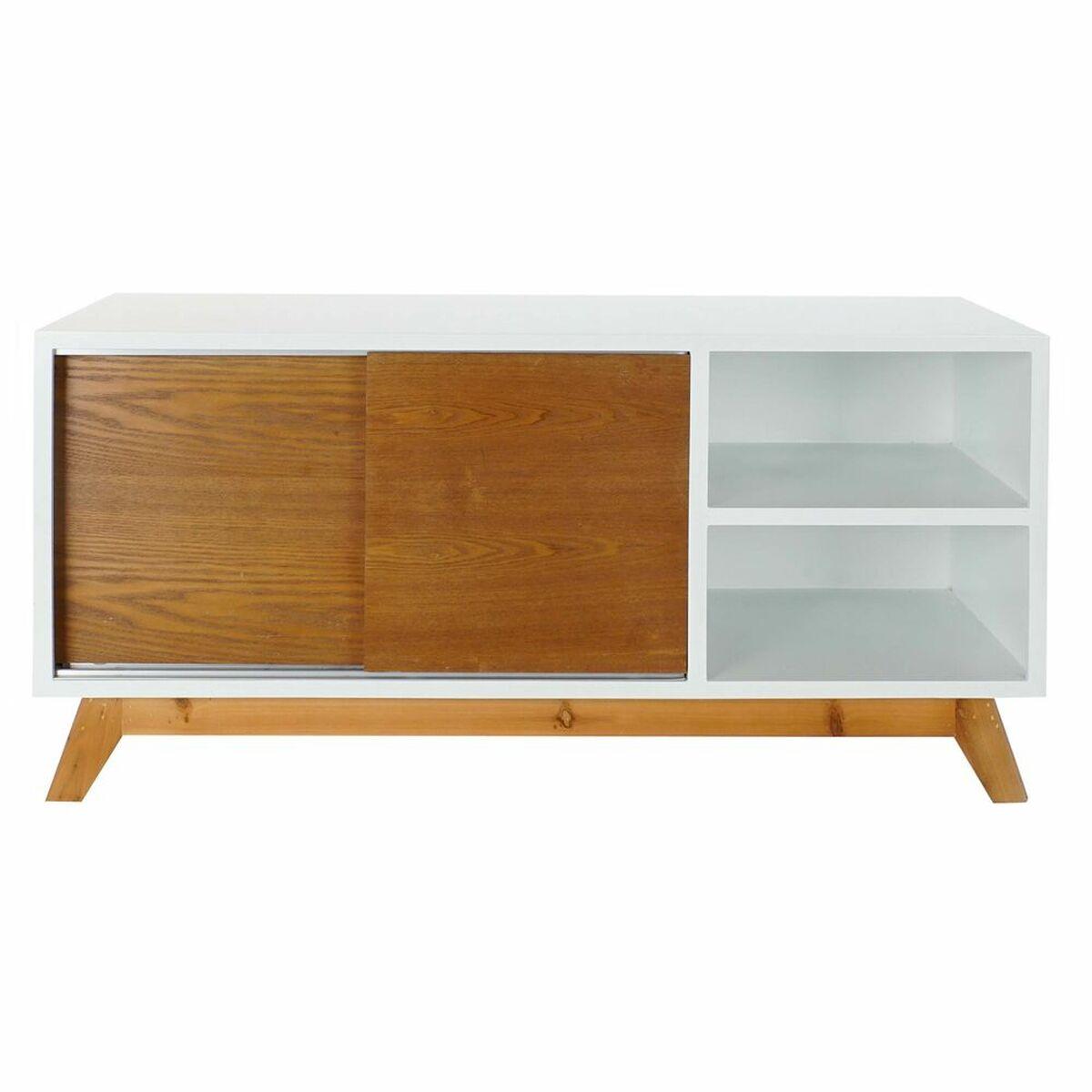 Mueble de TV DKD Home Decor Blanco 100 x 40 x 50 cm Marrón Madera MDF