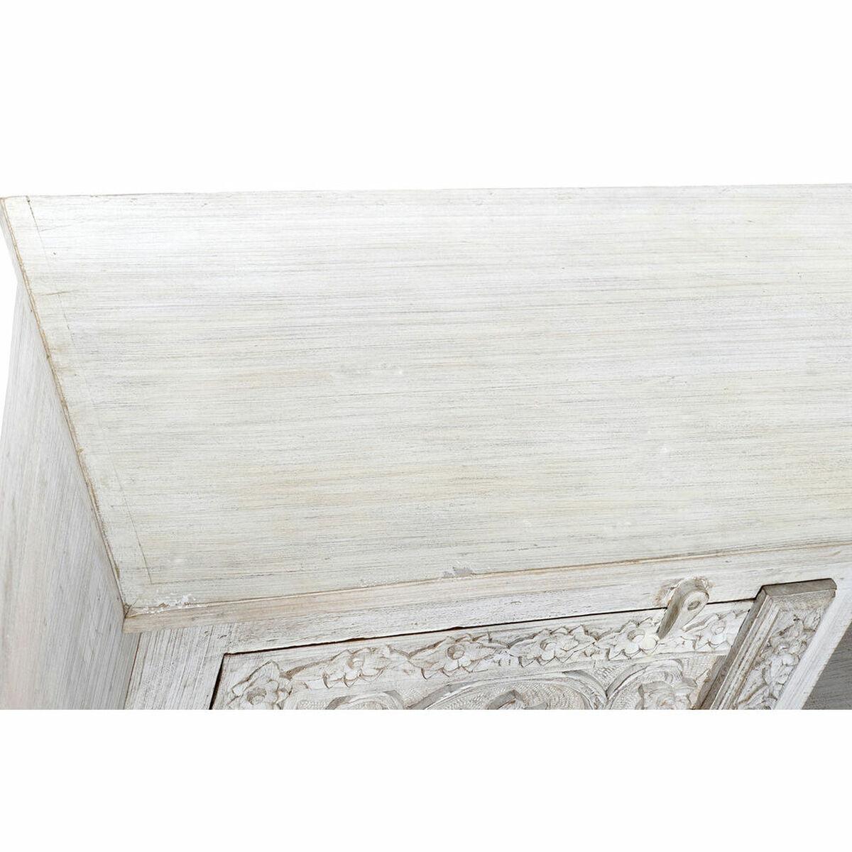 Mueble de TV DKD Home Decor Blanco 151 x 40 x 60 cm Madera Madera de mango