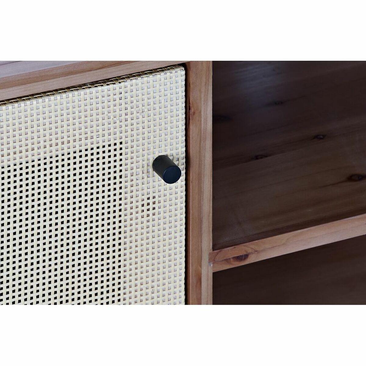 Mueble de TV DKD Home Decor Marrón 140 x 38 x 53 cm Abeto Natural Ratán