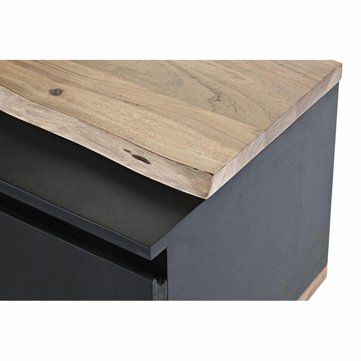 Mueble de TV DKD Home Decor Marrón Negro 145 x 45 x 50 cm