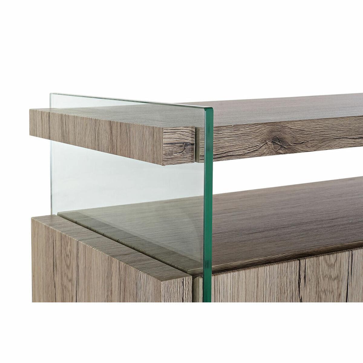 Aparador DKD Home Decor Natural MDF Cristal Templado (120 x 44 x 120 cm)