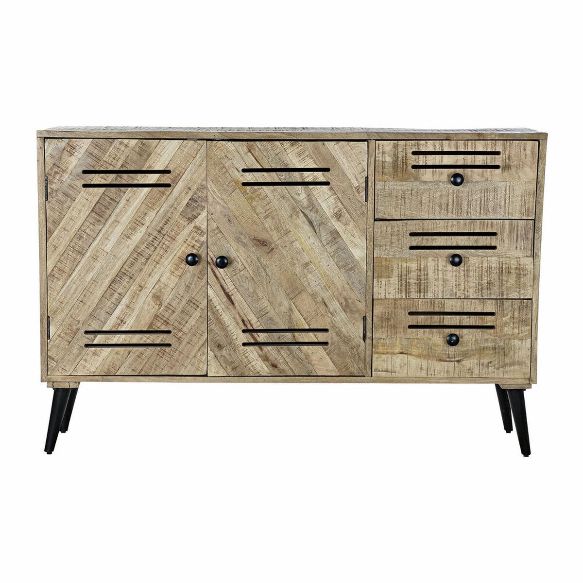 Aparador DKD Home Decor Negro Metal Madera de mango (140 x 40 x 93 cm)