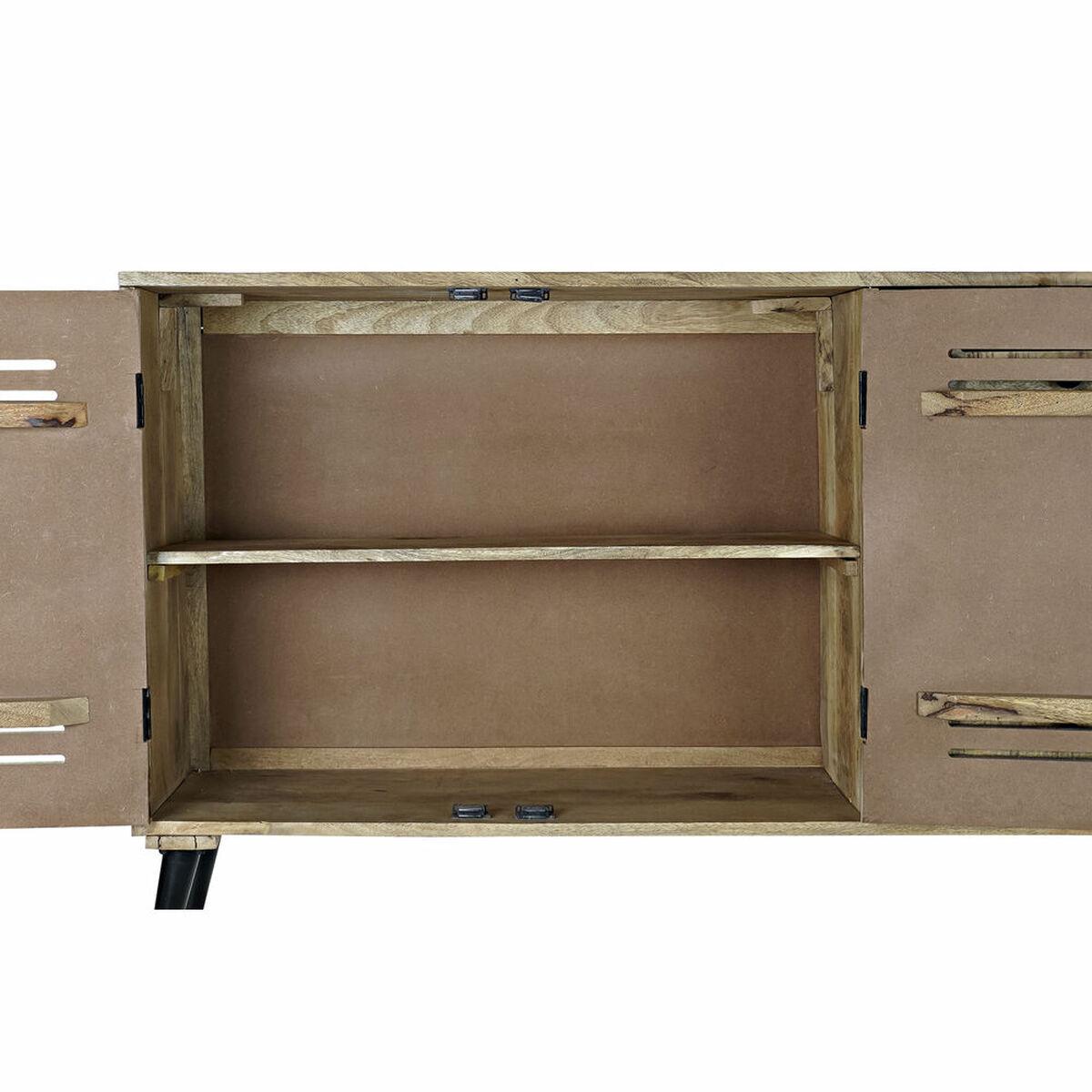 Aparador DKD Home Decor Negro Metal Madera de mango (140 x 40 x 93 cm)