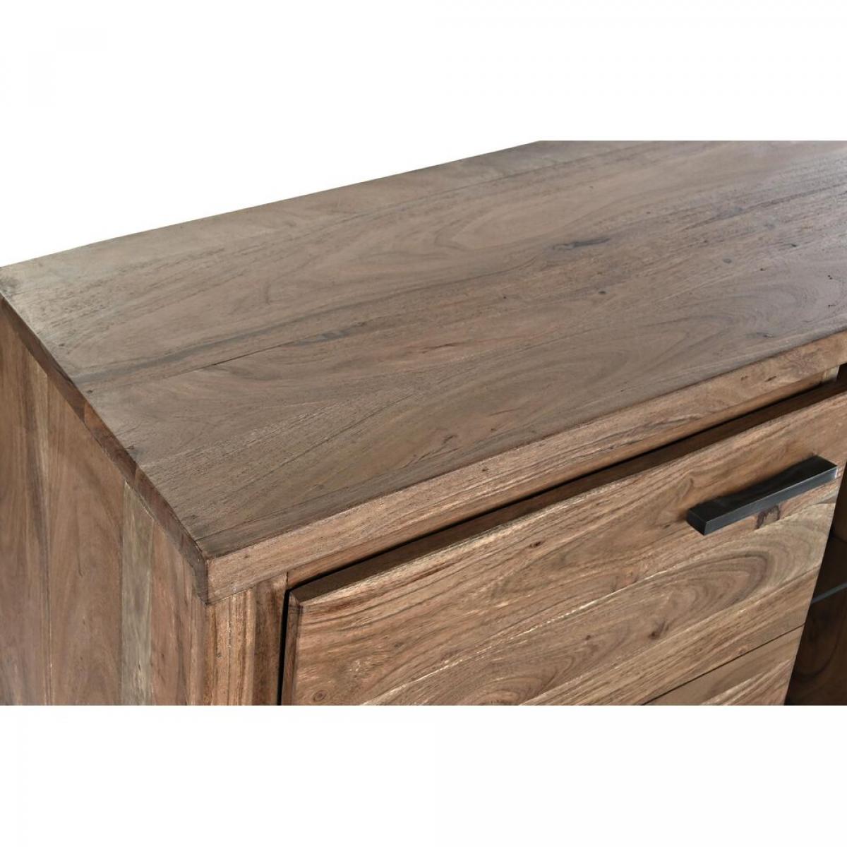 Aparador DKD Home Decor Marrón Cristal Acacia (175 x 40 x 78 cm)