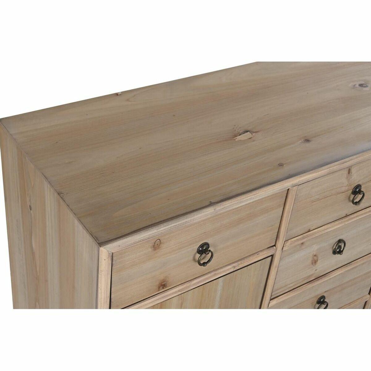 Aparador DKD Home Decor   Azul Natural Azul marino Gris claro Madera Madera MDF 100 x 35 x 89 cm