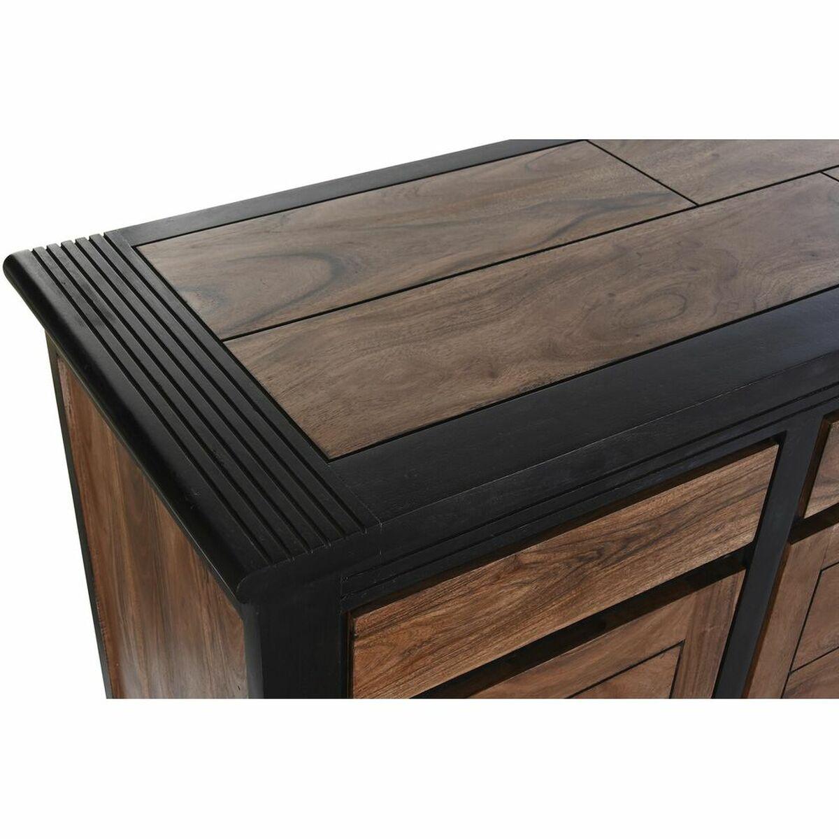 Aparador DKD Home Decor Negro Natural Acacia