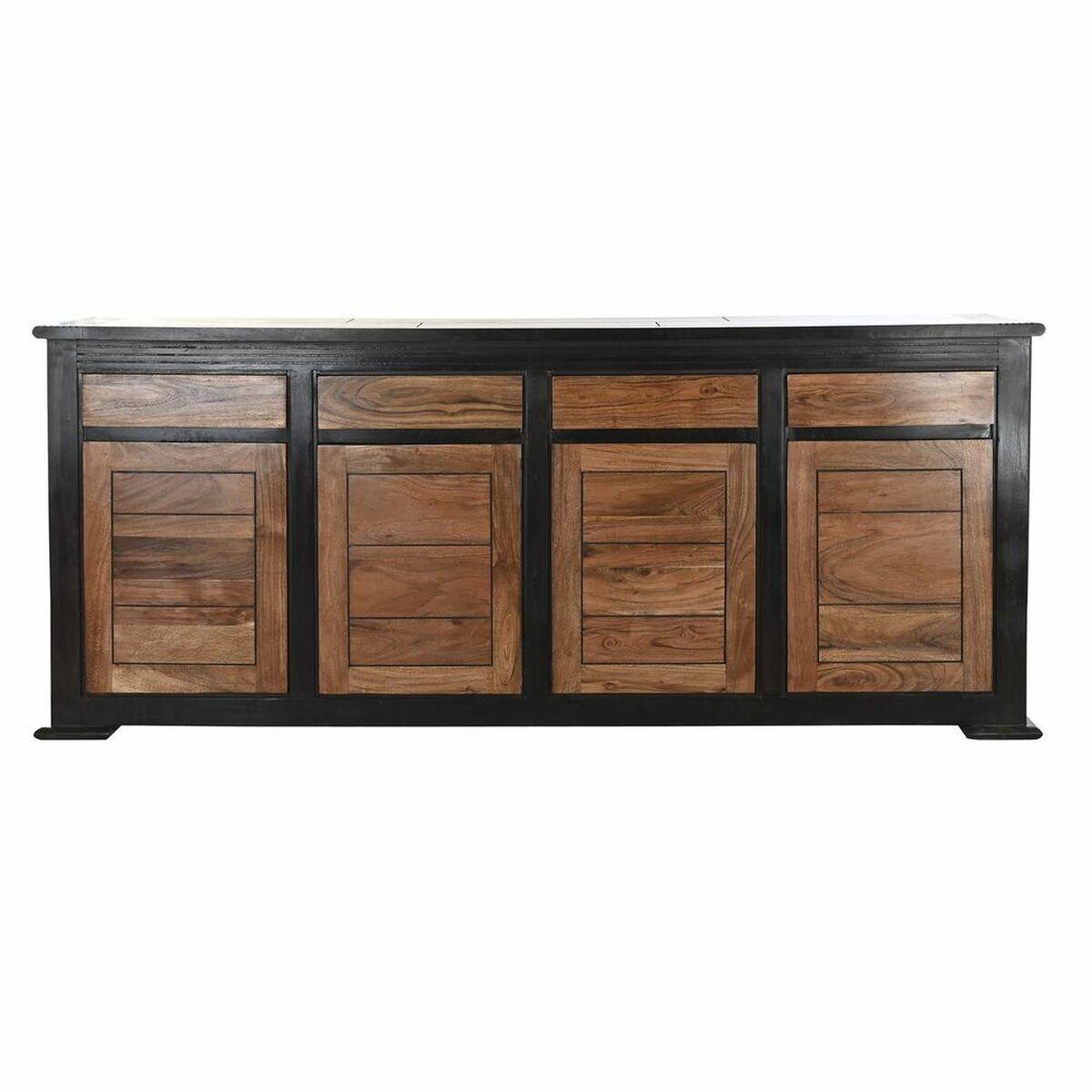 Aparador DKD Home Decor Negro Natural Acacia