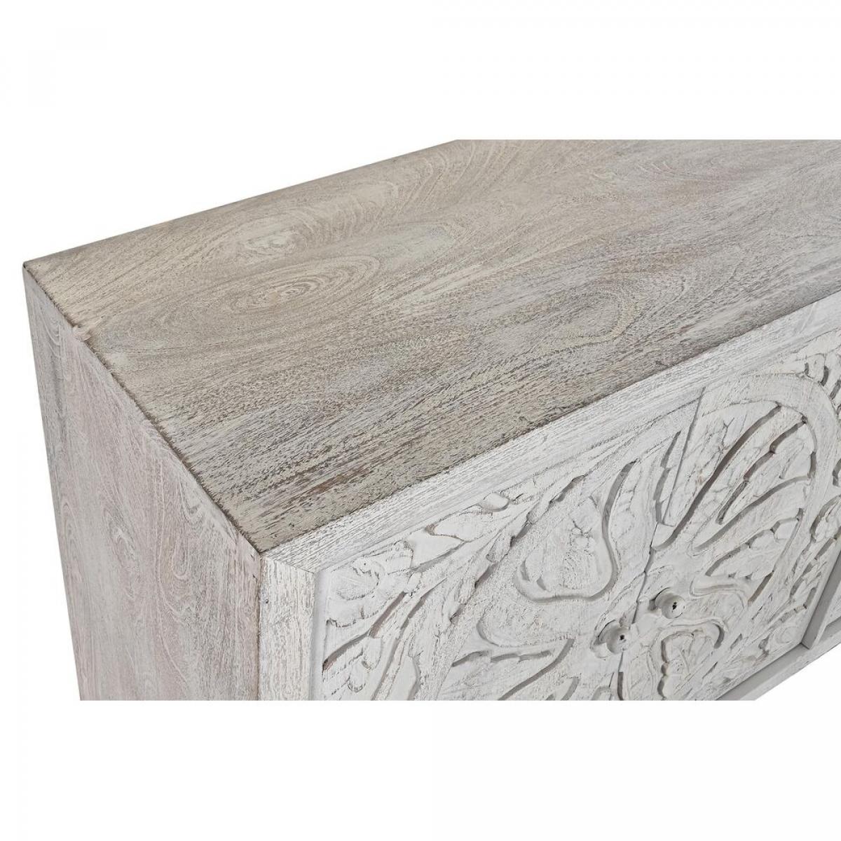 Aparador DKD Home Decor   Blanco Metal Madera de mango 150 x 38 x 80 cm
