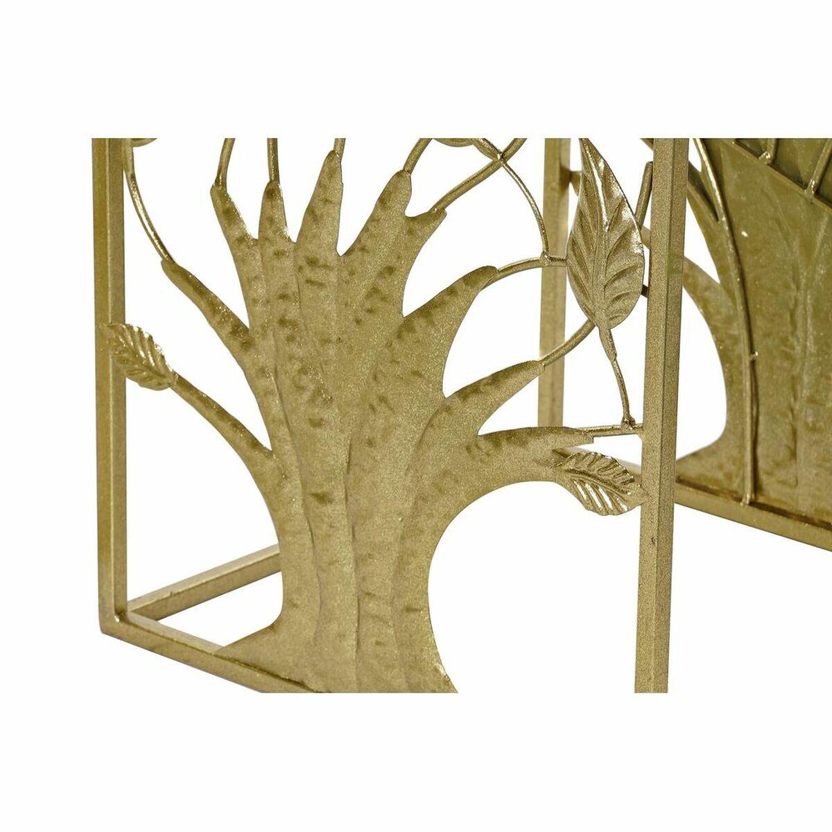 Juego de 3 Mesitas DKD Home Decor Dorado 40 x 40 x 70 cm