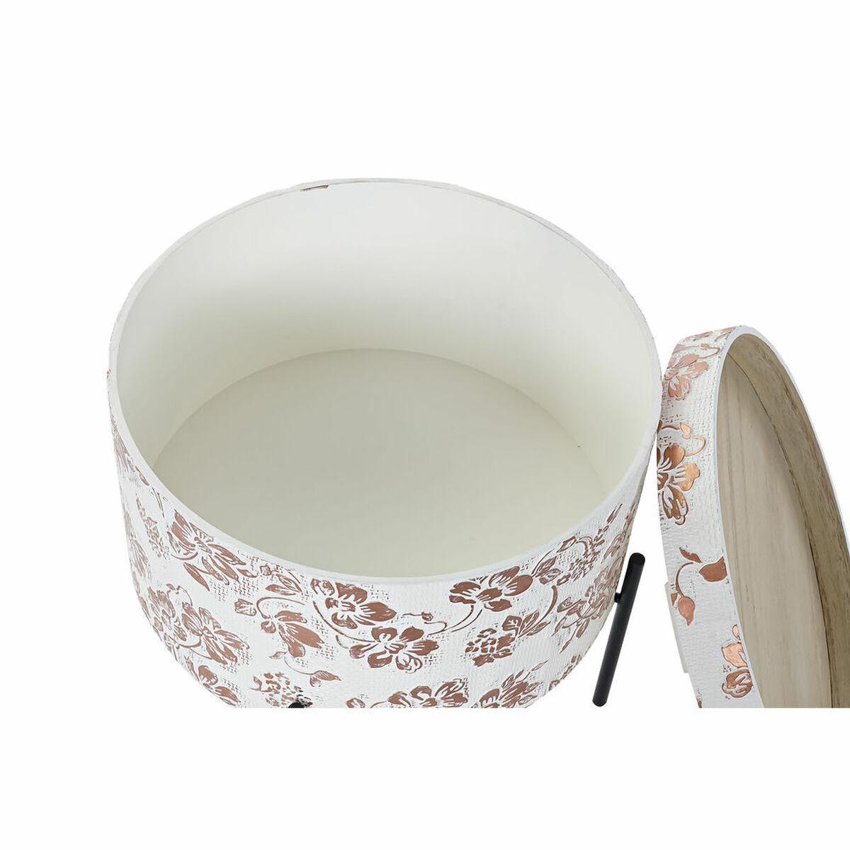 Mesita Auxiliar DKD Home Decor Blanco Negro 38 x 38 x 39 cm