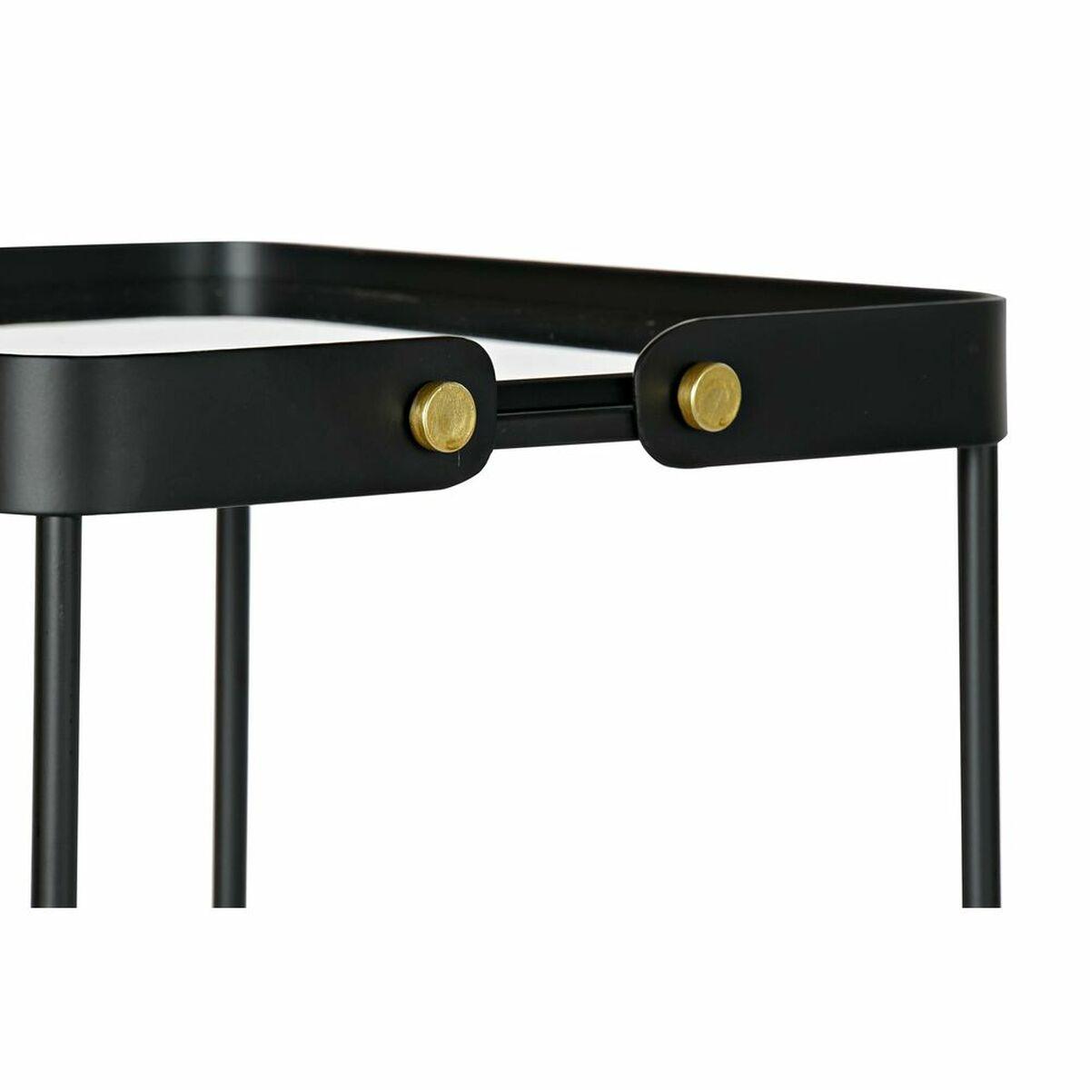 Juego de 2 Mesitas DKD Home Decor Negro 31 x 31 x 64 cm
