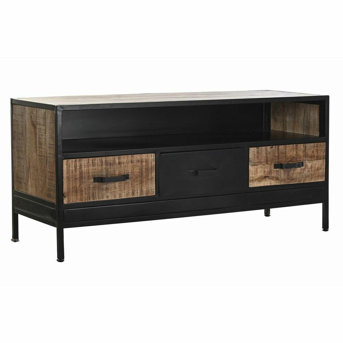 Mueble de TV DKD Home Decor Marrón Negro 125 x 40 x 55 cm