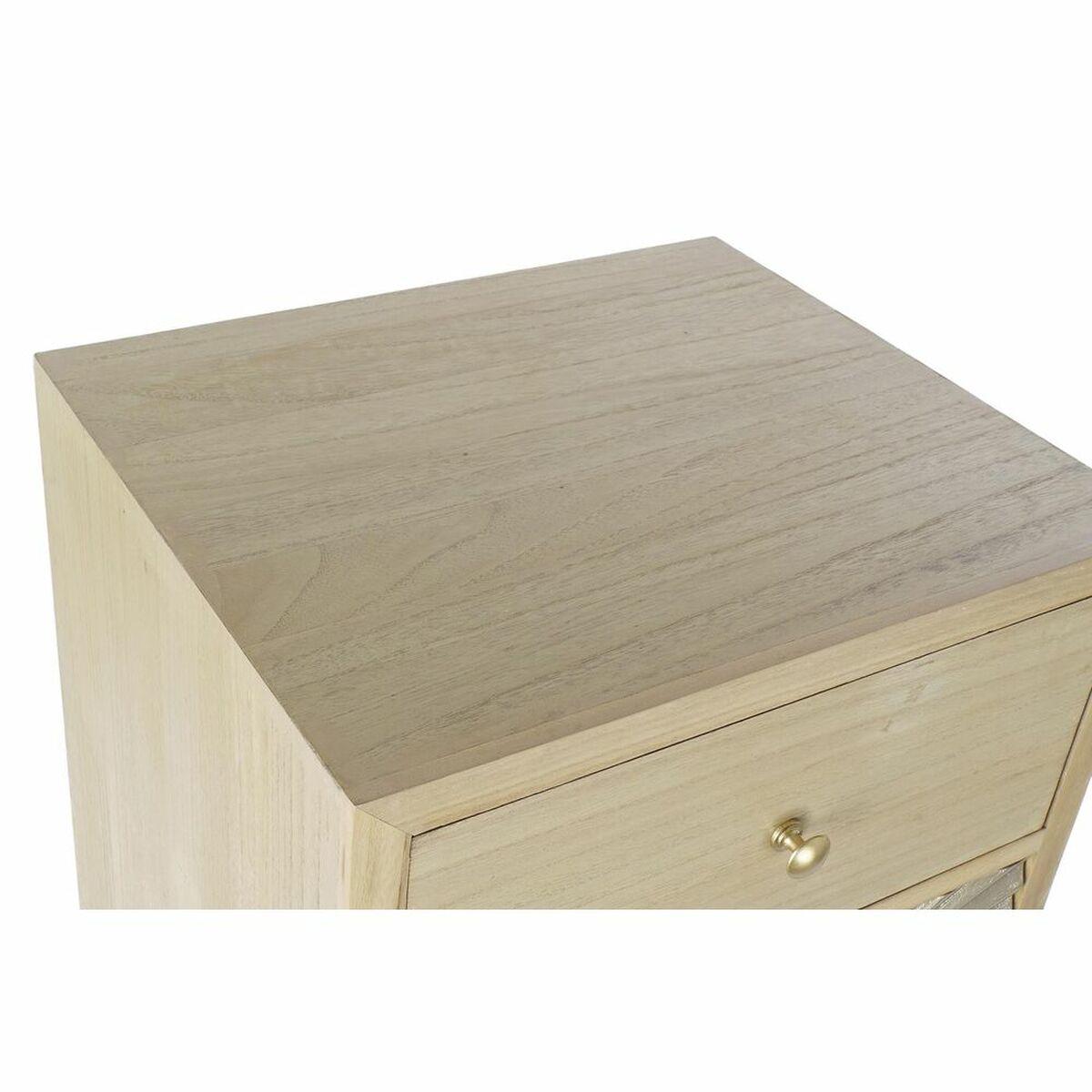 Cajonera DKD Home Decor Dorado Natural Metal Abeto Madera MDF Moderno 45 x 38 x 117 cm