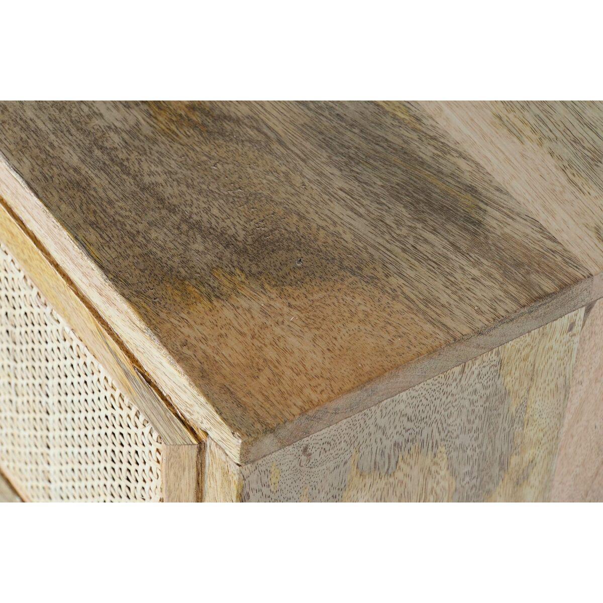 Escritorio DKD Home Decor Natural Negro (130 x 50 x 76 cm)