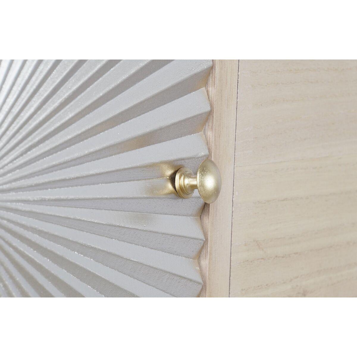 Aparador DKD Home Decor   150 x 38 x 85 cm Abeto Natural Dorado Metal Madera MDF