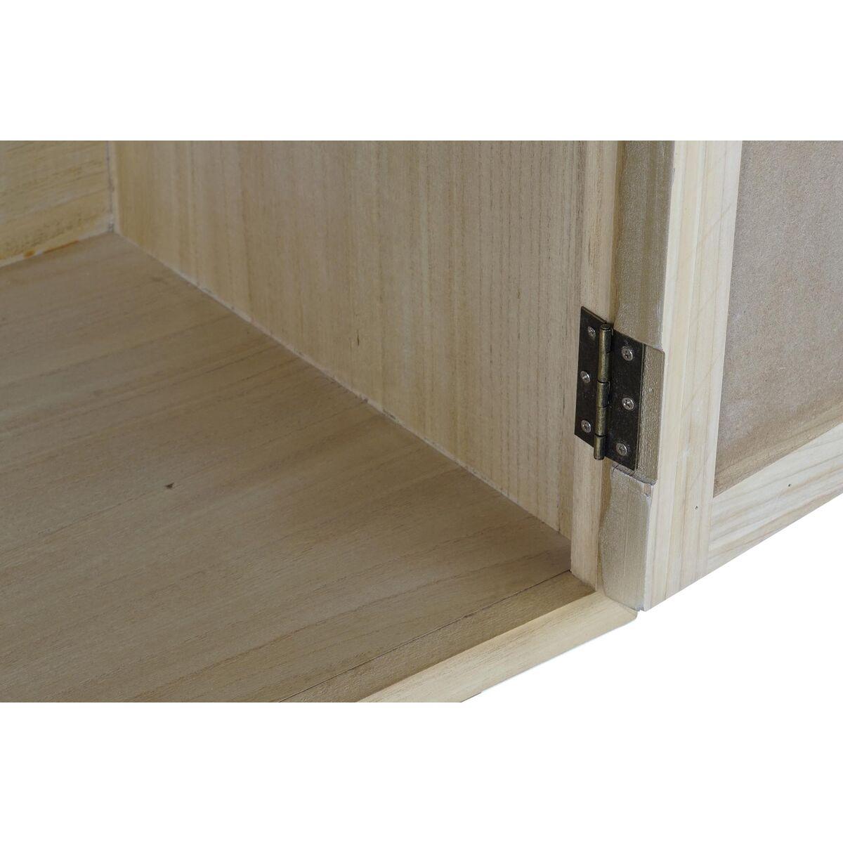 Aparador DKD Home Decor   150 x 38 x 85 cm Abeto Natural Dorado Metal Madera MDF