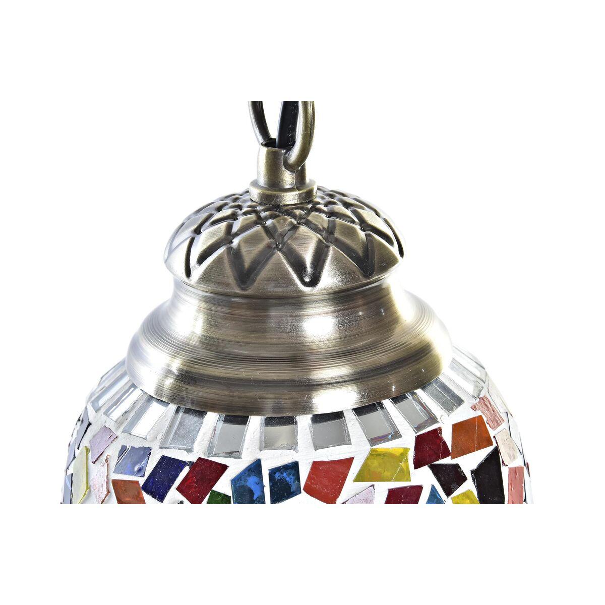 Lámpara de Techo DKD Home Decor Cristal Metal Multicolor 50 W 13 x 13 x 39 cm (2 Unidades)