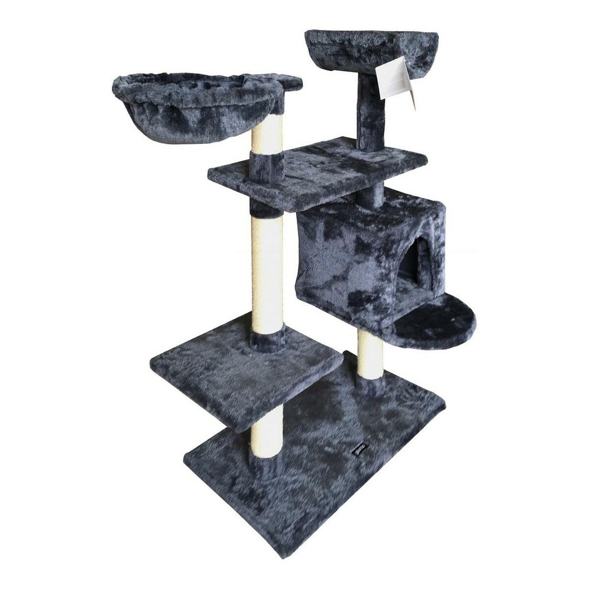 Rascador para Gatos Gloria Jarama Árbol Gris Madera Papel Sisal (35 x 100 x 60 cm)