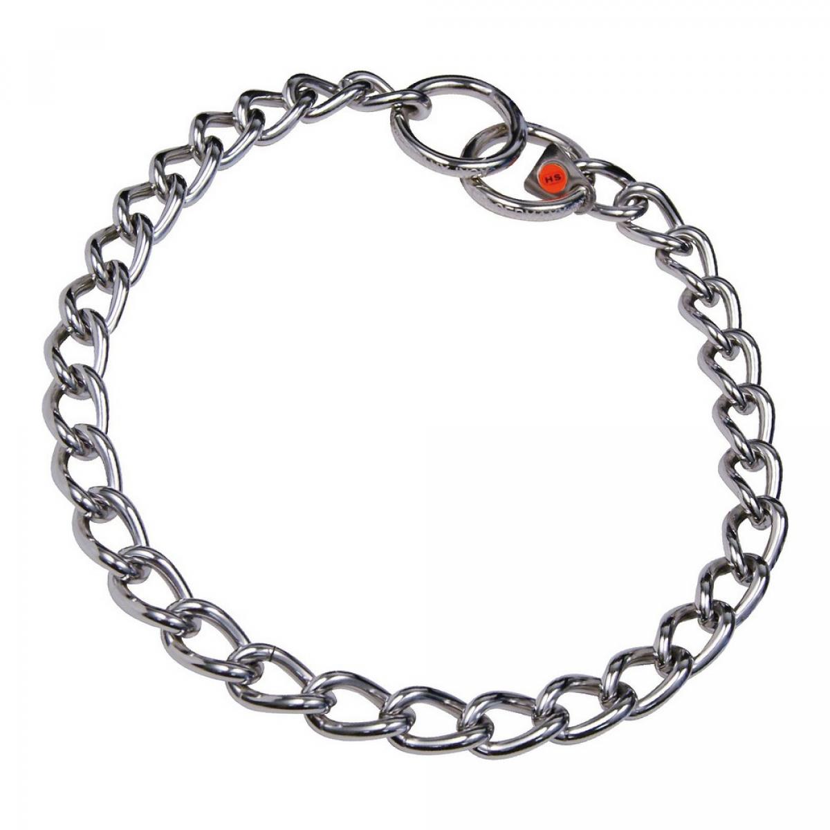 Collar para Perro Hs Sprenger Plateado 4 mm Eslabones Retorcido (55 cm)
