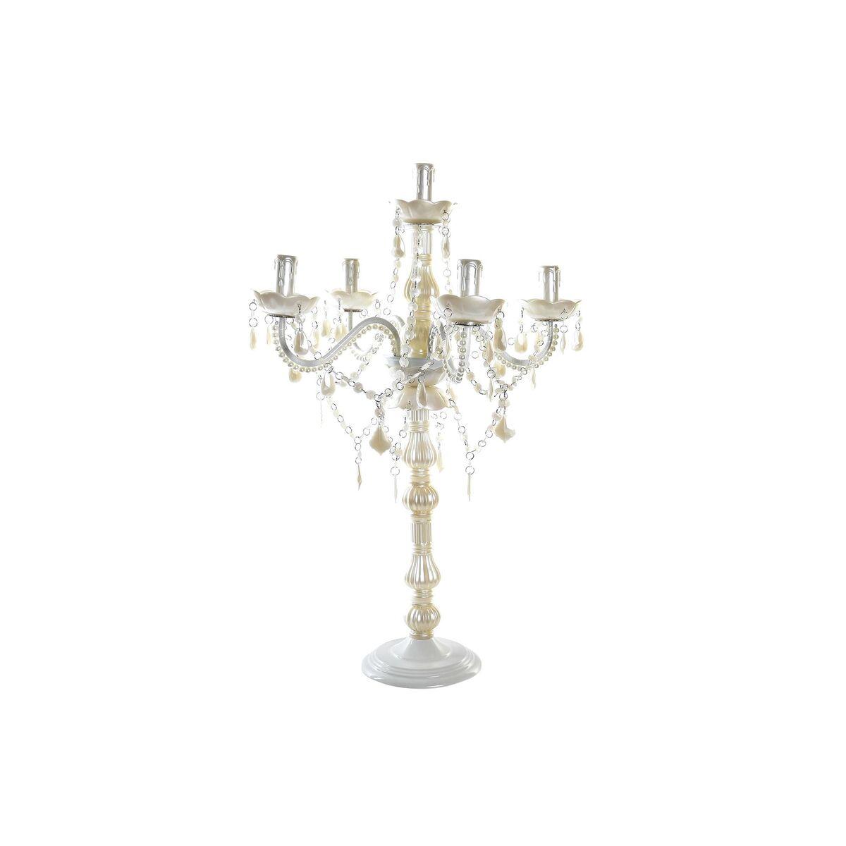 Lámpara de mesa DKD Home Decor 25W Crema 220 V Shabby Chic (51 x 51 x 73 cm)
