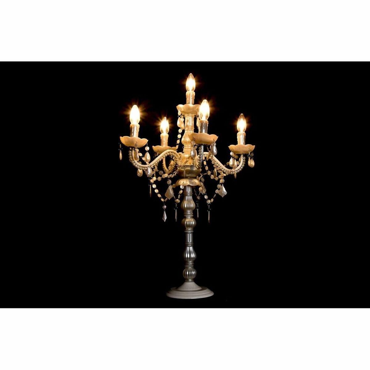 Lámpara de mesa DKD Home Decor 25W Crema 220 V Shabby Chic (51 x 51 x 73 cm)