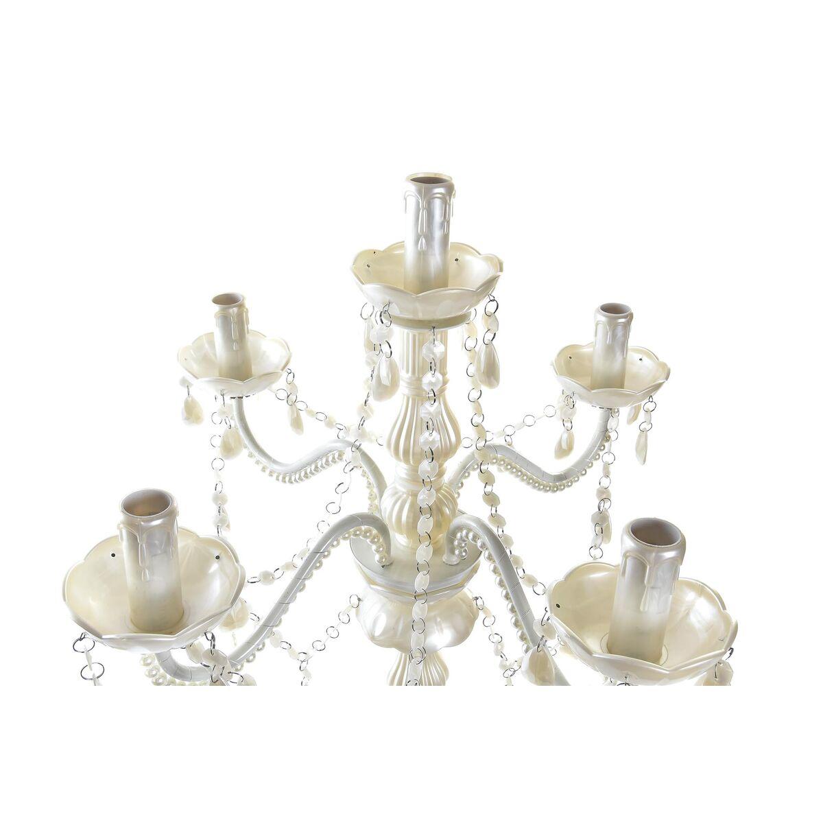 Lámpara de mesa DKD Home Decor 25W Crema 220 V Shabby Chic (51 x 51 x 73 cm)