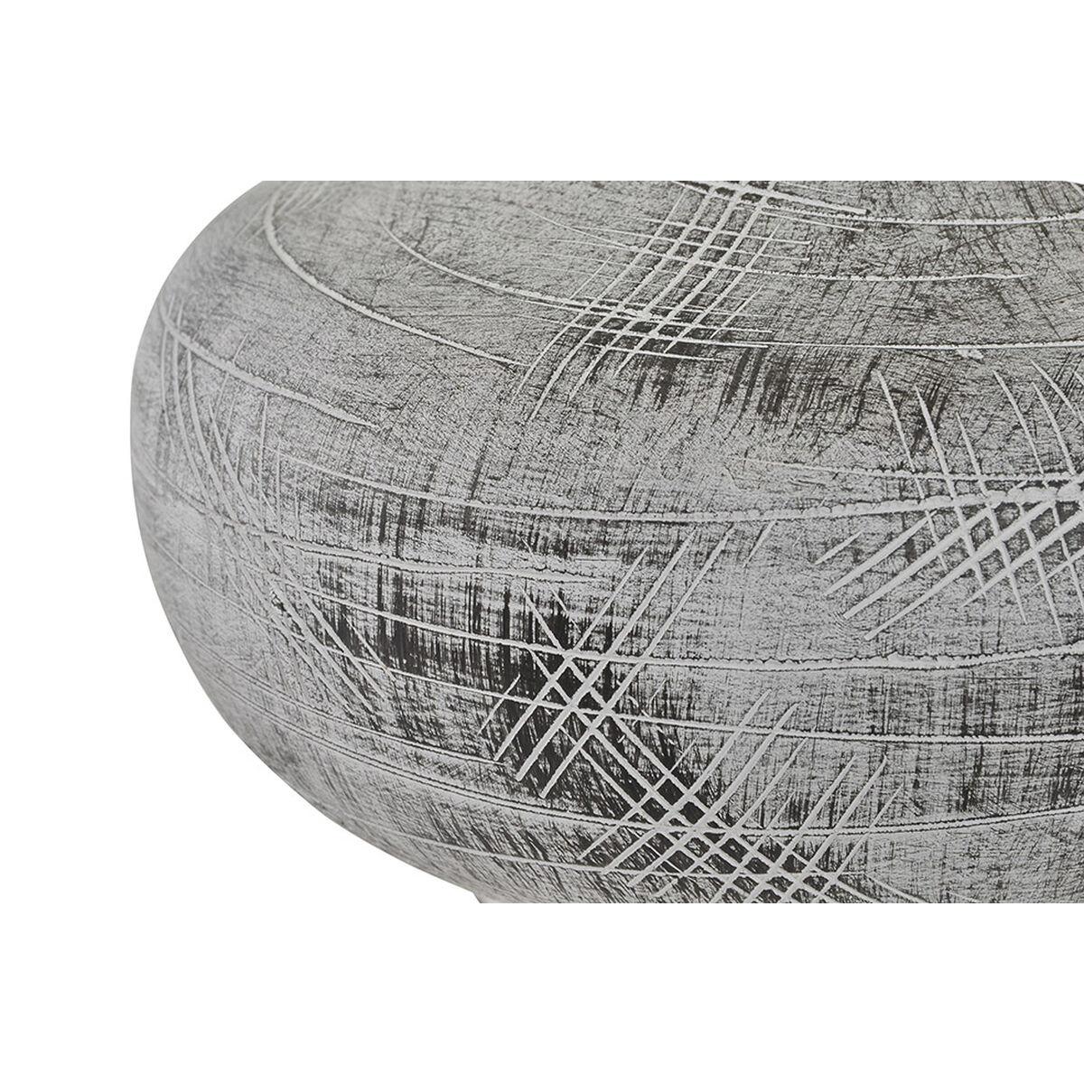 Lámpara de mesa DKD Home Decor 40W Gris Blanco 230 V 40 W (2 Unidades) (22 x 22 x 31 cm)