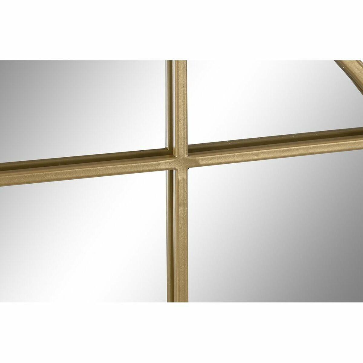 Espejo de pared DKD Home Decor Dorado Ventana 60 x 2,5 x 60 cm (60 Piezas)