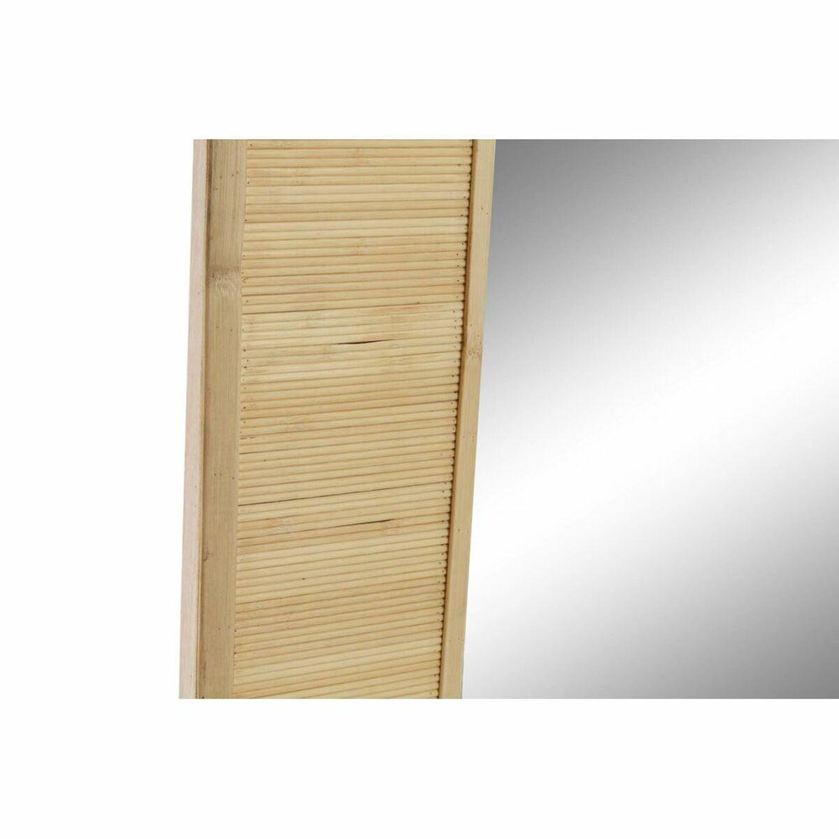 Espejo de pared DKD Home Decor Marrón Bambú Espejo Natural Tropical 71 x 7 x 97 cm