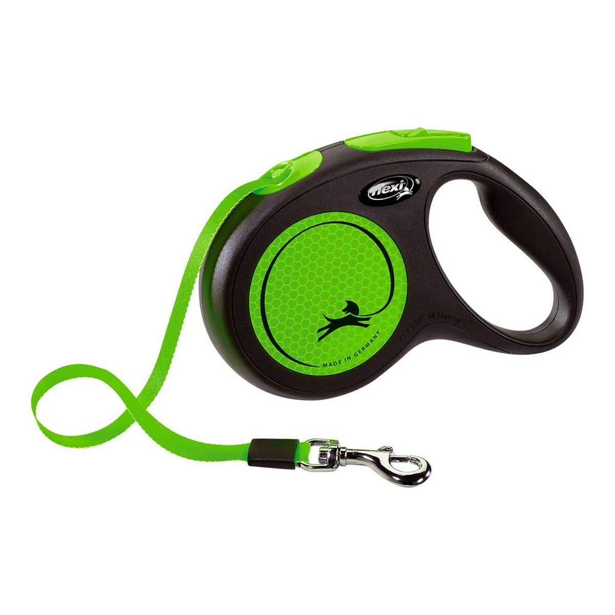 Correa para Perro Flexi NEW NEON 5 m Talla S Verde