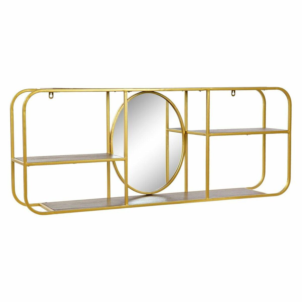 Espejo de pared DKD Home Decor Marrón Dorado 100 x 18 x 40 cm
