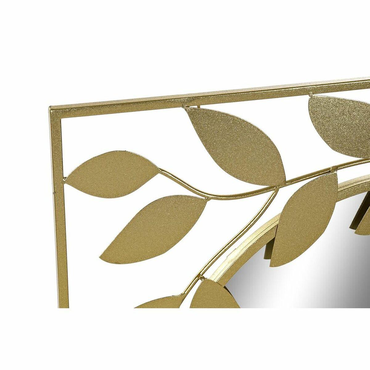 Espejo de pared DKD Home Decor Dorado Laurel 120 x 2,5 x 120 cm (120 Piezas)