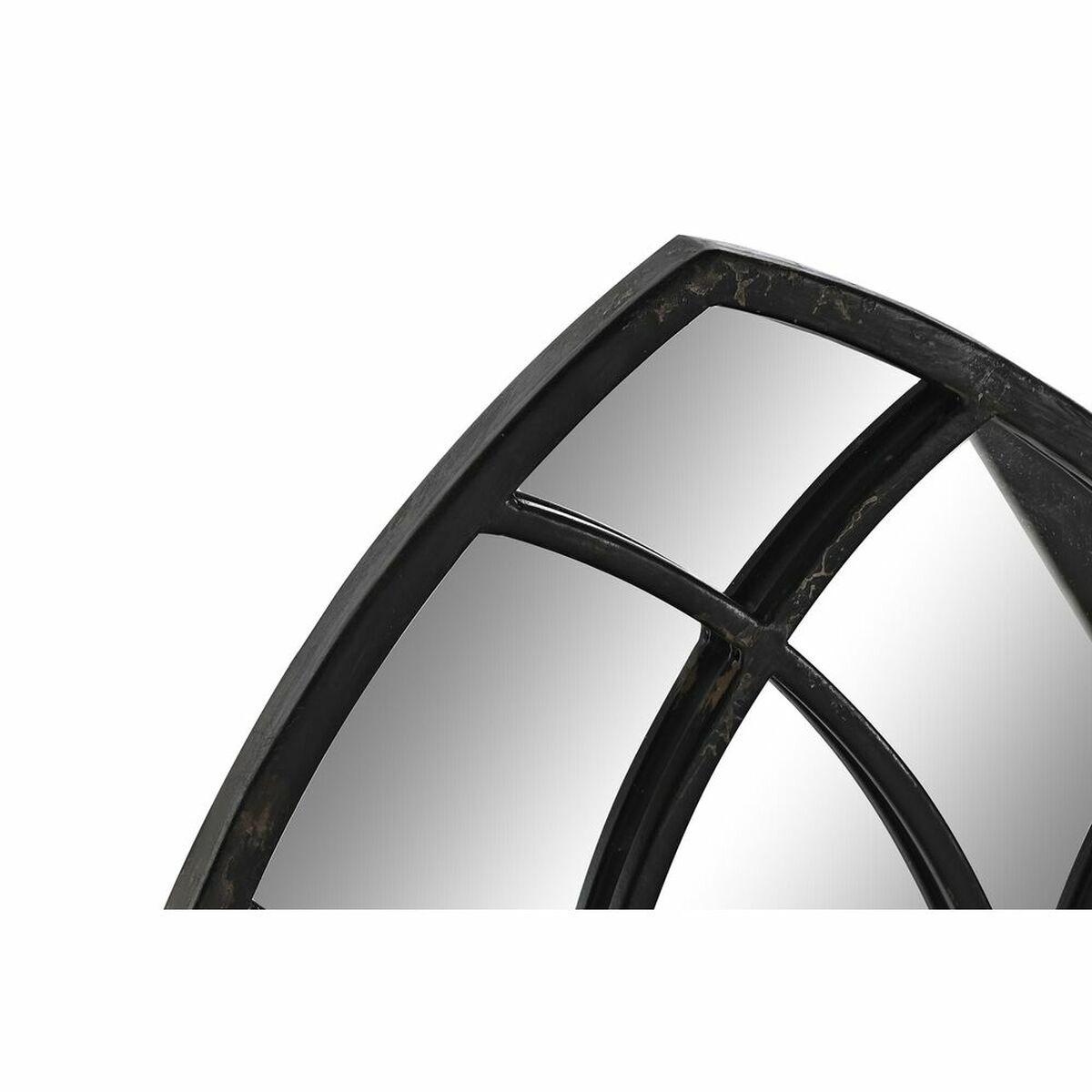 Espejo de pared DKD Home Decor Negro Ventana 36 x 2 x 65 cm (65 Piezas)