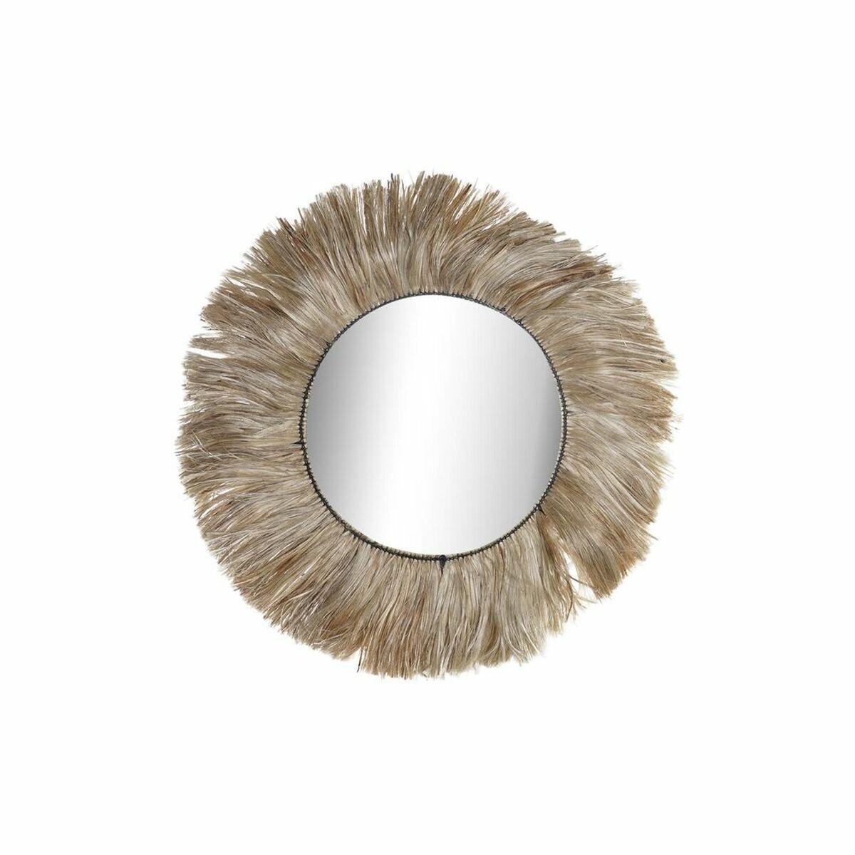 Espejo de pared DKD Home Decor Natural Bali 64 x 3 x 64 cm