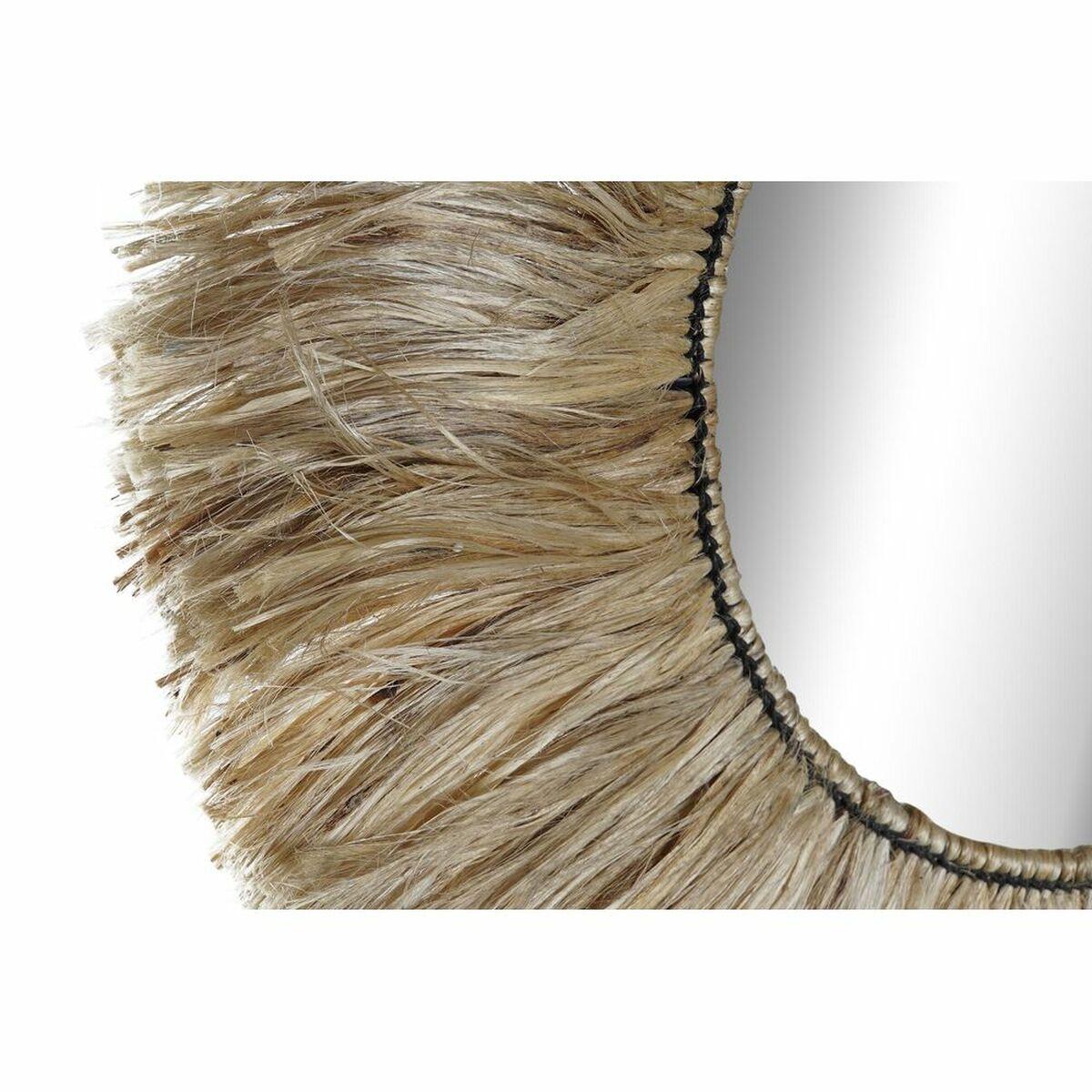 Espejo de pared DKD Home Decor Natural Bali 64 x 3 x 64 cm