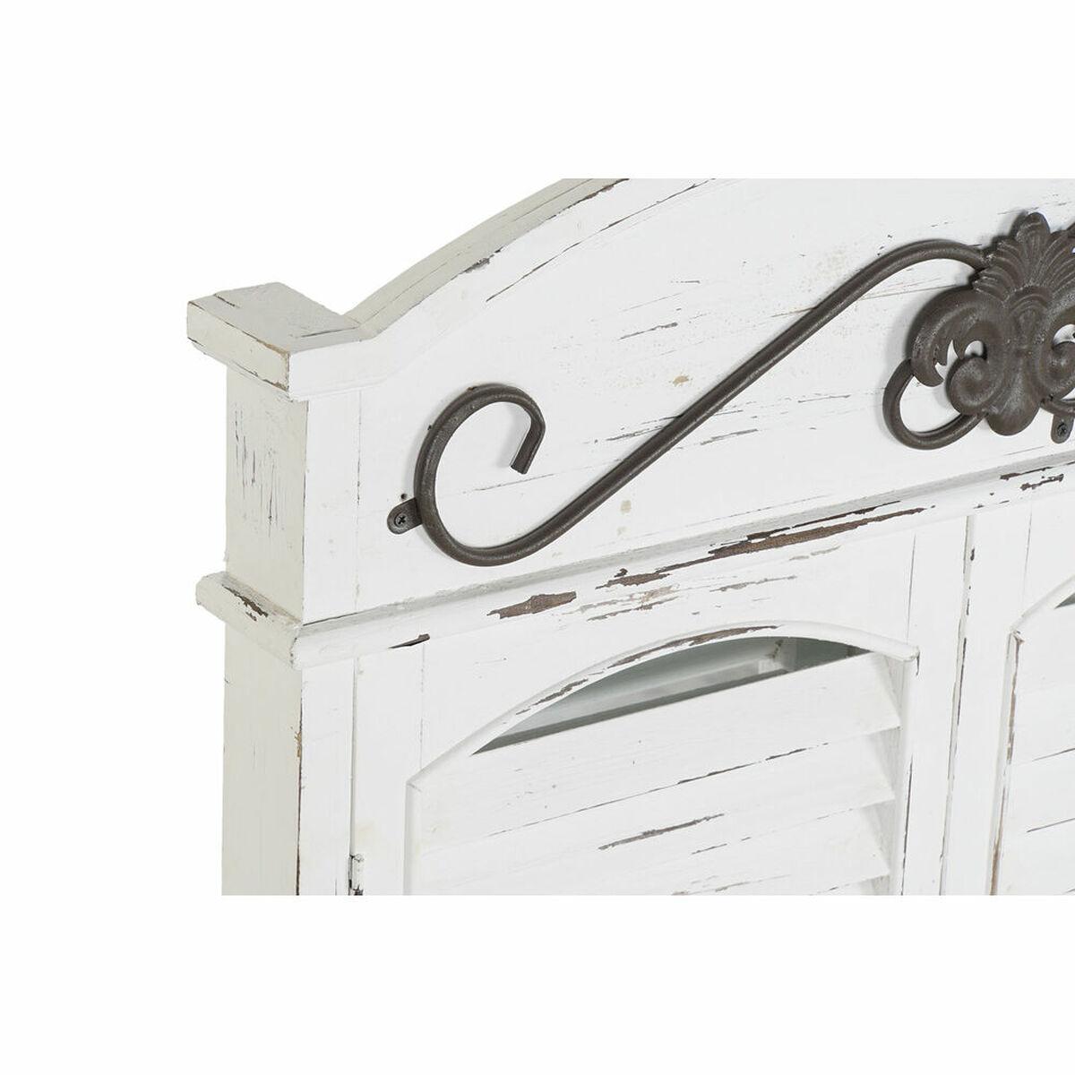 Espejo de pared DKD Home Decor Blanco Negro Shabby Chic Acabado envejecido Ventana 60 x 7 x 94 cm