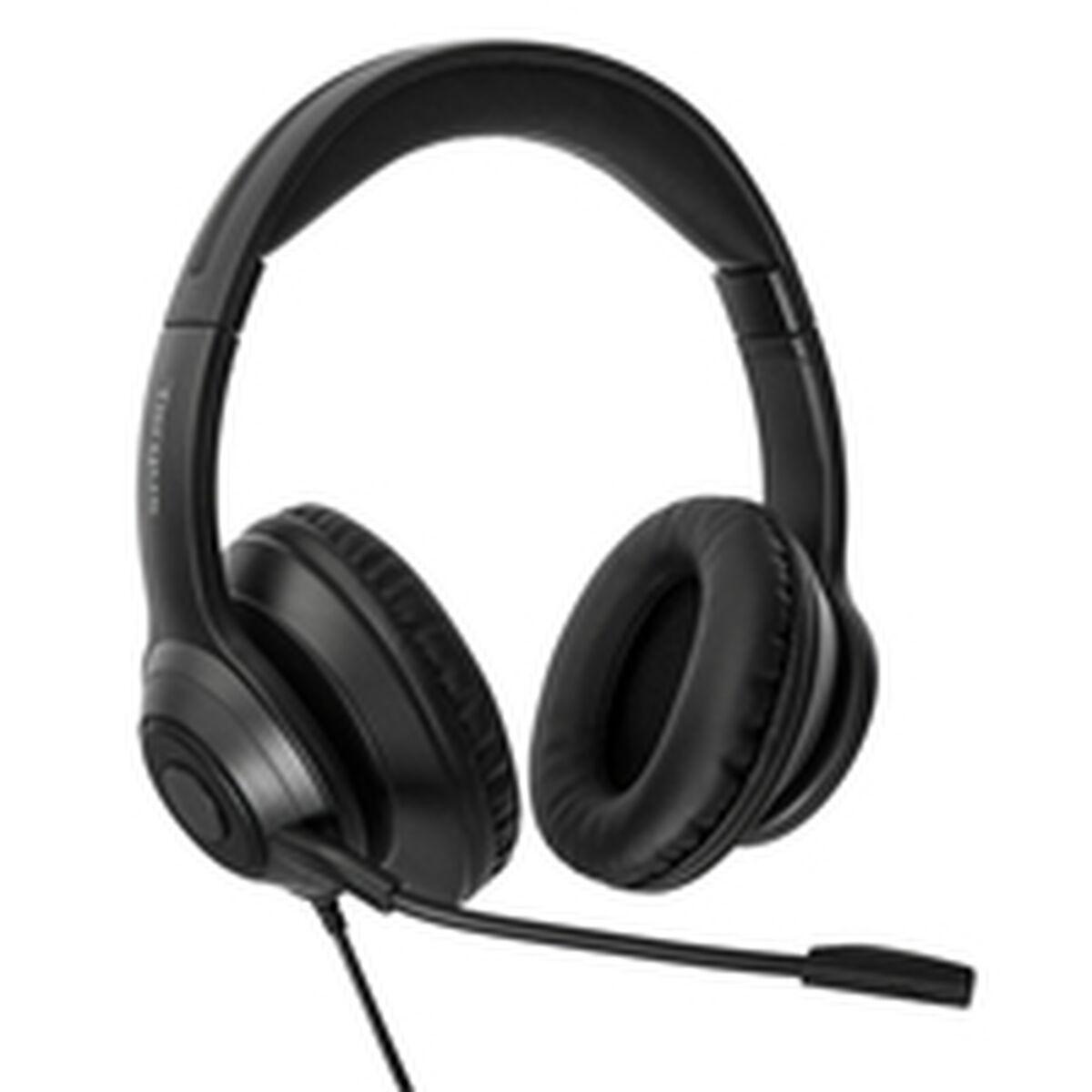 Auriculares con Micrófono Targus AEH102GL Negro