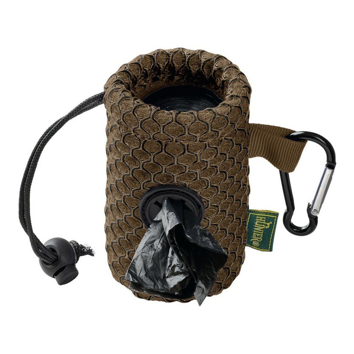 Dispensador de Bolsas para Mascotas Hunter Marrón Portabolsas Malla