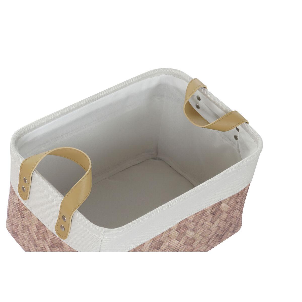 Juego de Cestas DKD Home Decor Lienzo Poliéster (40 x 30 x 32 cm)