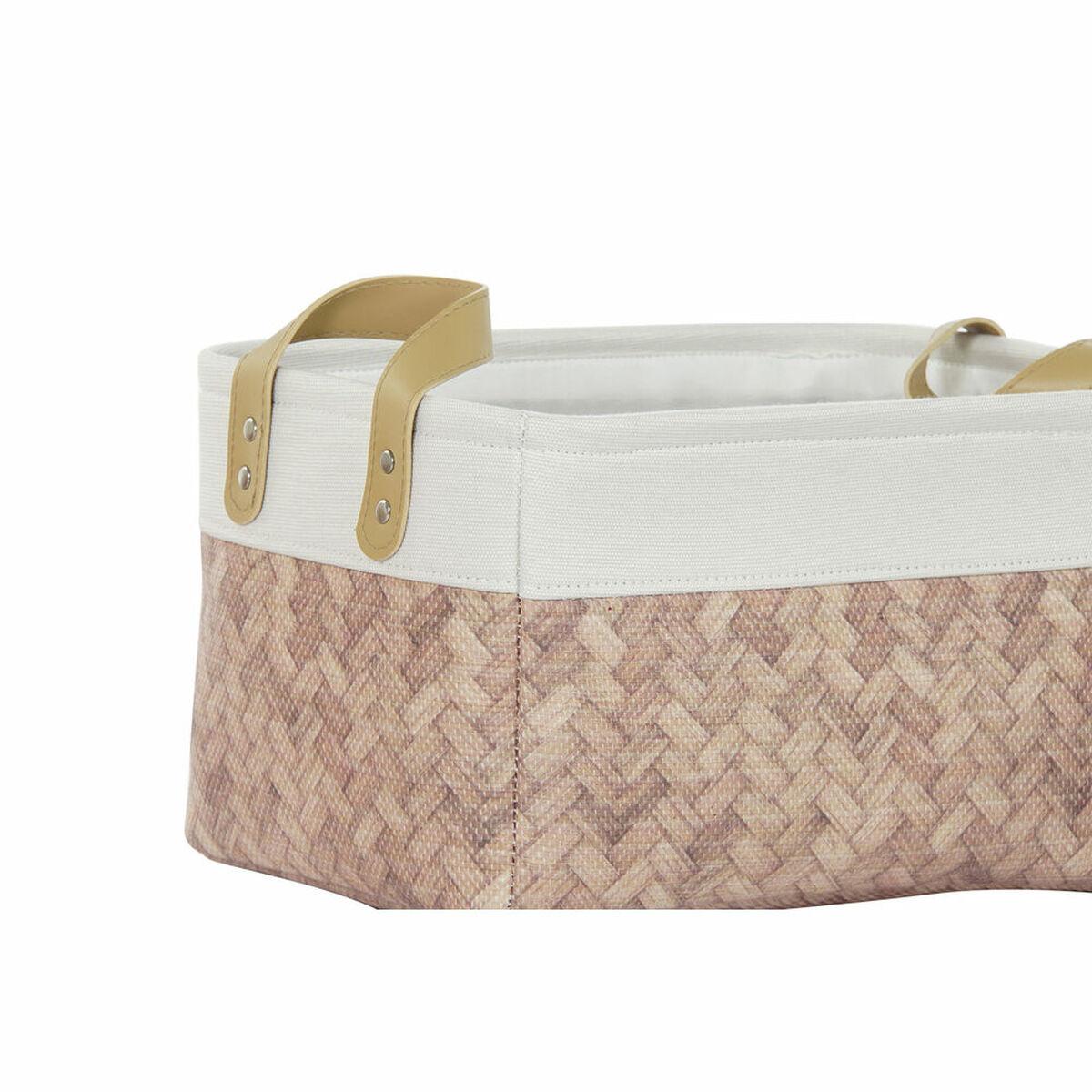 Juego de Cestas DKD Home Decor Lienzo Poliéster (40 x 30 x 32 cm)