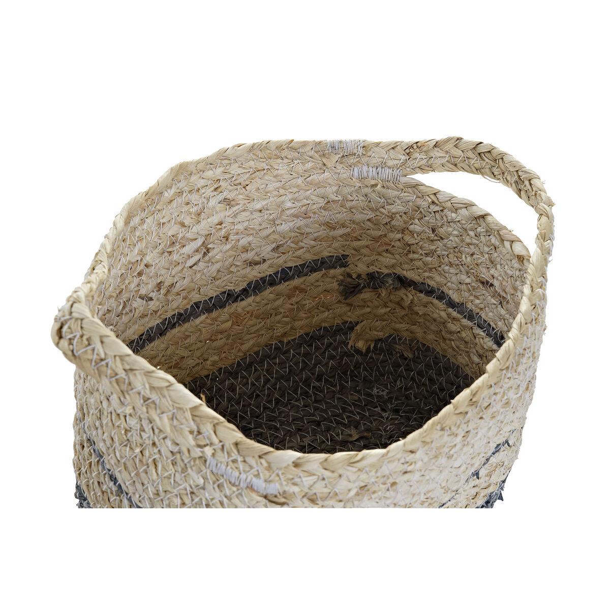 Juego de Cestas DKD Home Decor 30 x 20 x 20 cm Fibra natural Boho