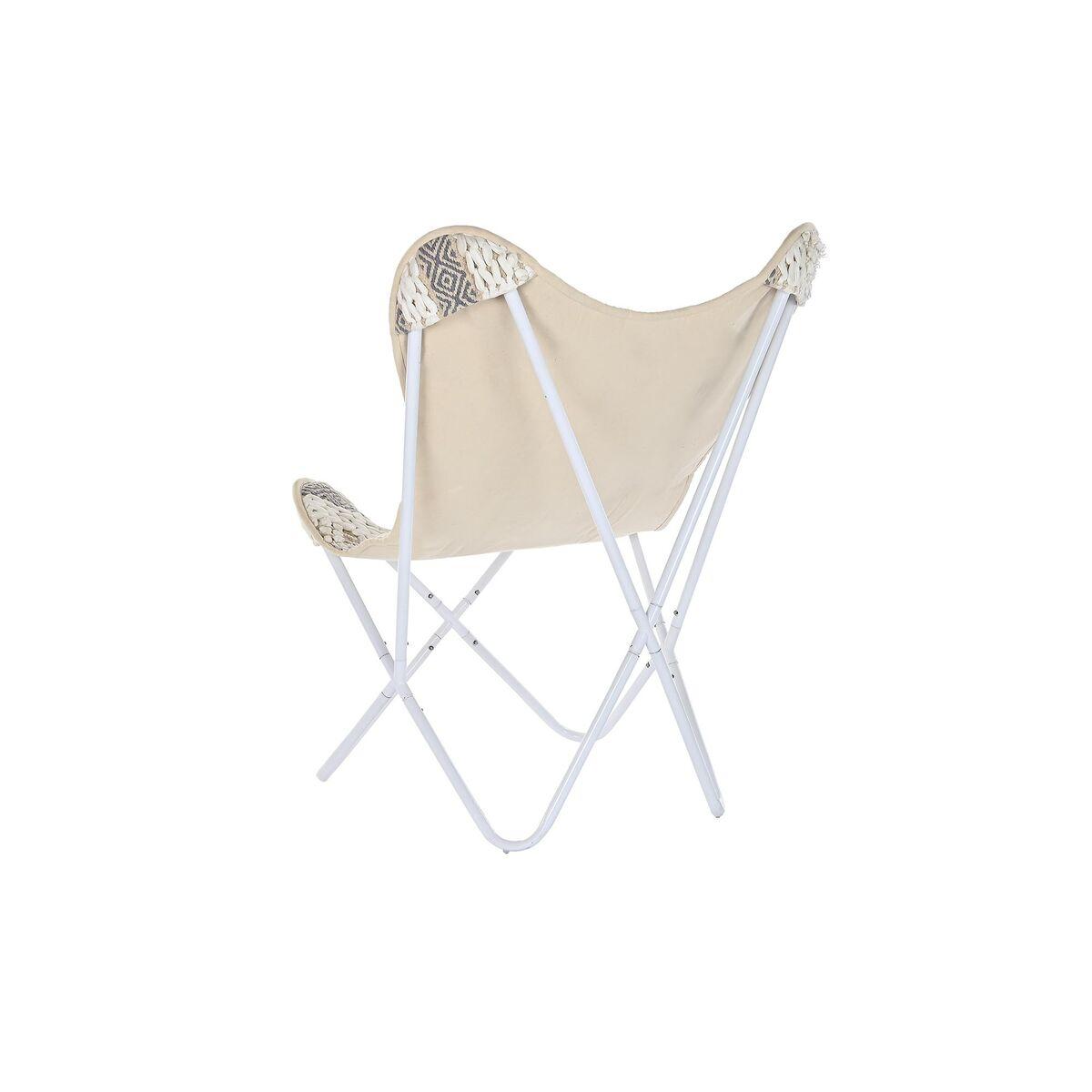 Sillón de jardín DKD Home Decor Blanco Gris 74 x 65 x 90 cm