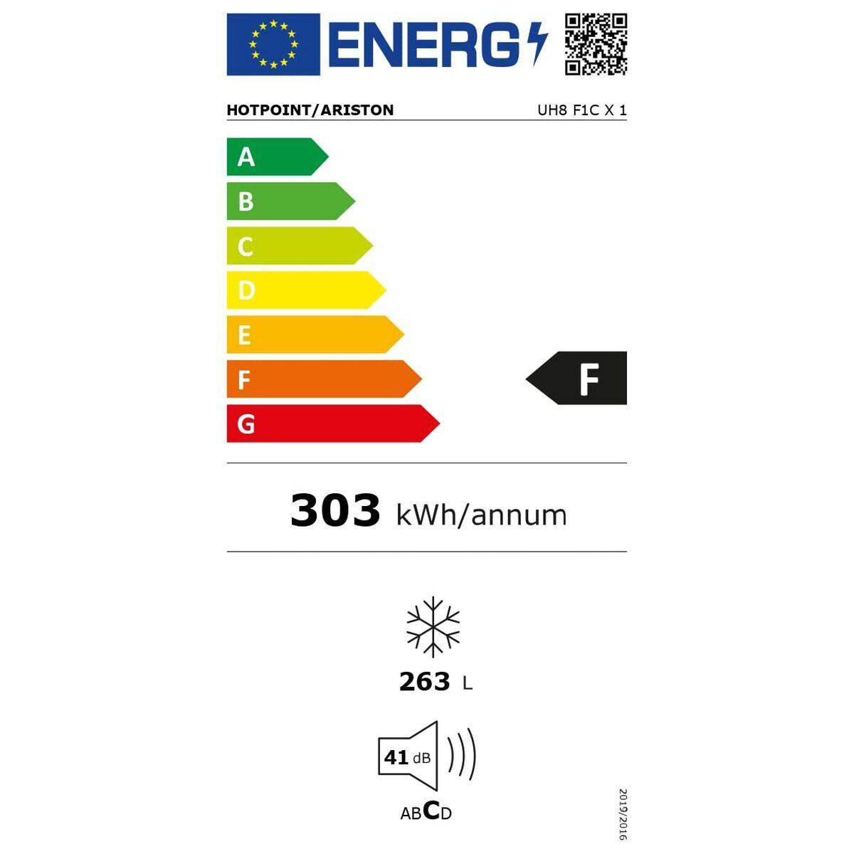 Congelador Hotpoint UH8F1CX1 Gris 150 W 187 x 60 cm
