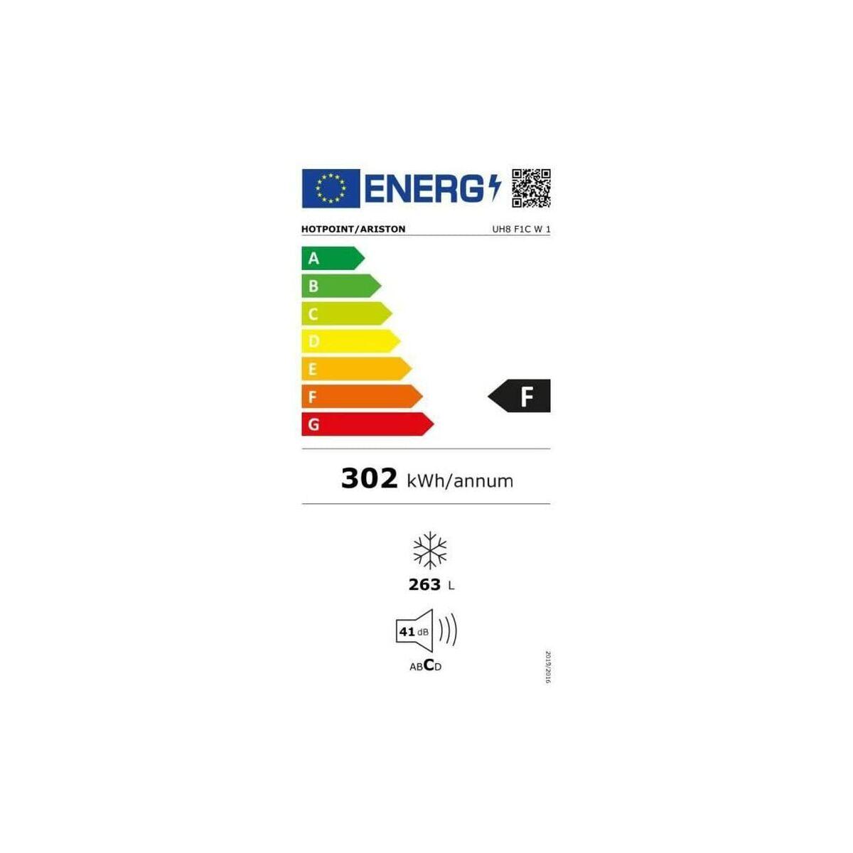 Congelador Hotpoint UH8 F1C W 1 Blanco (187 x 60 cm)