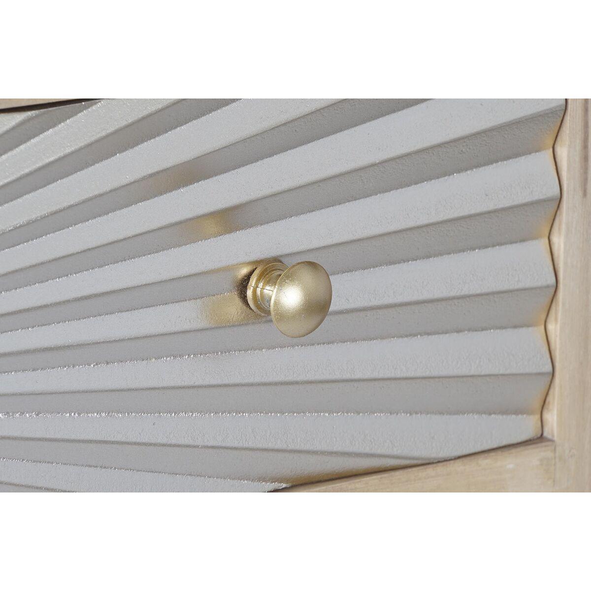 Cómoda DKD Home Decor Dorado Natural Metal Abeto Madera MDF Moderno 80 x 40 x 87,5 cm