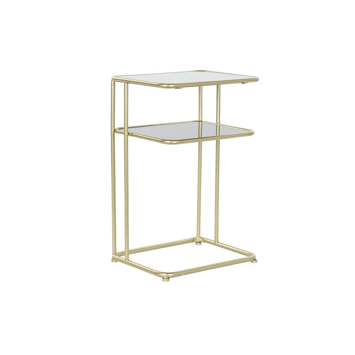 Mesa auxiliar DKD Home Decor 40 x 31 x 61 cm Espejo Cristal Dorado Metal