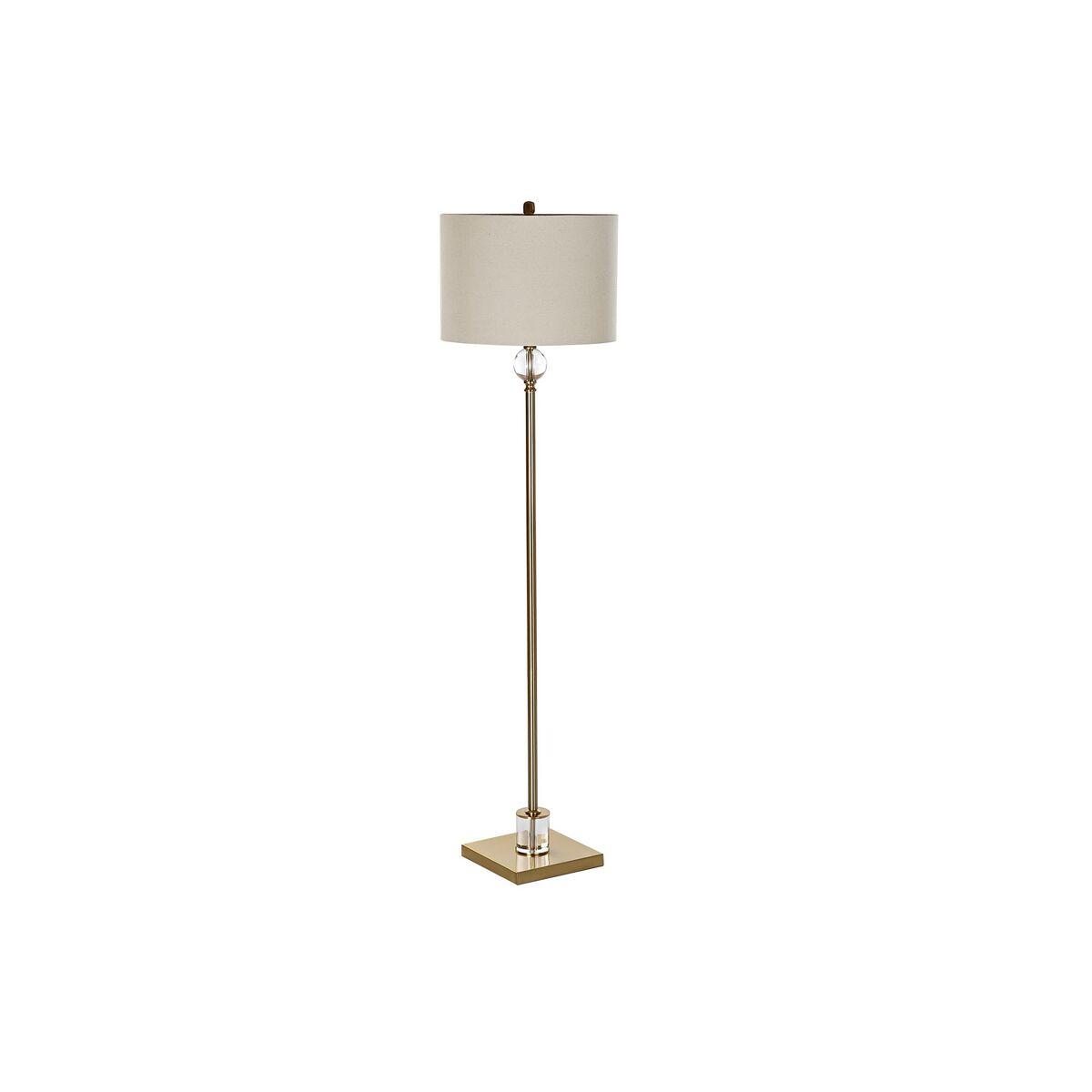 Lámpara de Pie DKD Home Decor 41 x 41 x 161 cm Cristal Dorado Metal 220 V 50 W