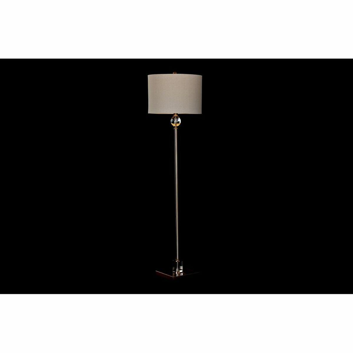 Lámpara de Pie DKD Home Decor 41 x 41 x 161 cm Cristal Dorado Metal 220 V 50 W