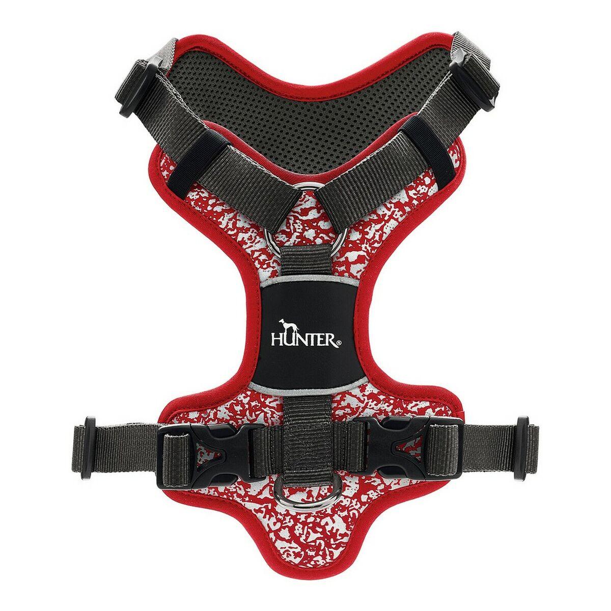 Arnés para Perro Hunter Divo Rojo Gris Reflectante Talla XS (34-47 cm)